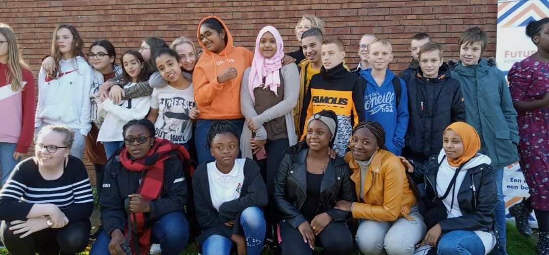 A group of smiling young people